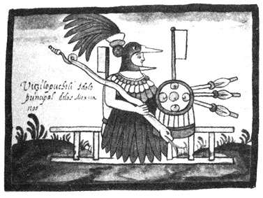 Ацтекский бог Кецалькоатль. XVI в.