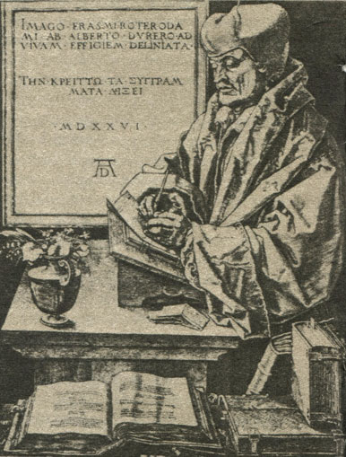 Дюрер А. 'Эразм Роттердамский'. 1526