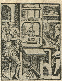 Печатня. С гравюры 1507 г.