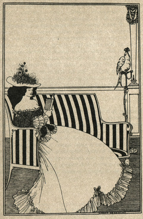 Бердсли О. Обложка каталога редких книг. 1895