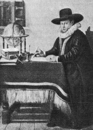 Олис Ян. Фрагмент картины 'Мужчина, пишущий за столом'. 60-е годы XVII в.