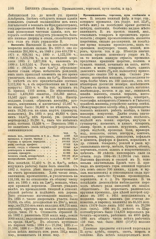 с. 108 'Большая Энциклопедiя. Том 3' 1902
