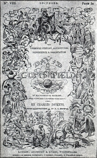Ч. Диккенс. 'Дэвид Копперфилд'. Лондон, 1849. Обложка