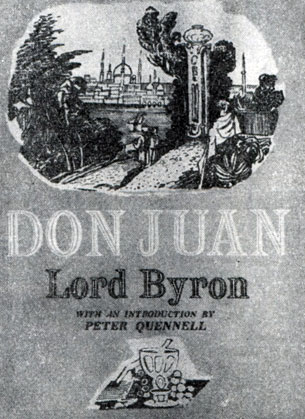 Дж. Байрон. 'Дон Жуан'. Лондон, 1949. Суперобложка