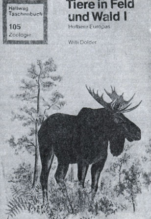В. Дольдер. 'Звери на полях и в лесах'. Штутгарт, 1977. Обложка
