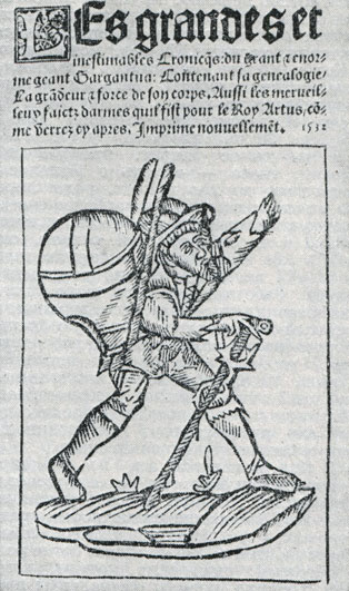 Ф. Рабле. 'Гаргантюа и Пантагрюэль'. Лион, 1537. Обложка