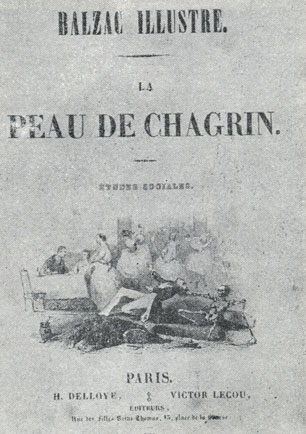 О. Бальзак. 'Шагреневая кожа'. Париж, 1838. Титульный лист