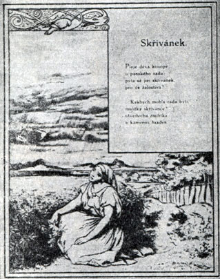В. Ганка. 'Краледворская рукопись'. Илл. Й. Манеса. Прага, 1861